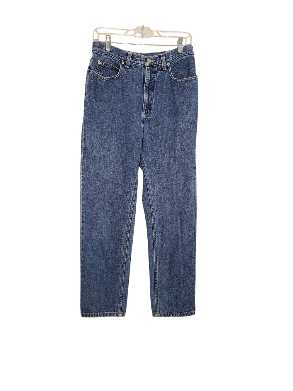 Lands' End Blue High Rise Straight Leg Denim Jeans Size 8